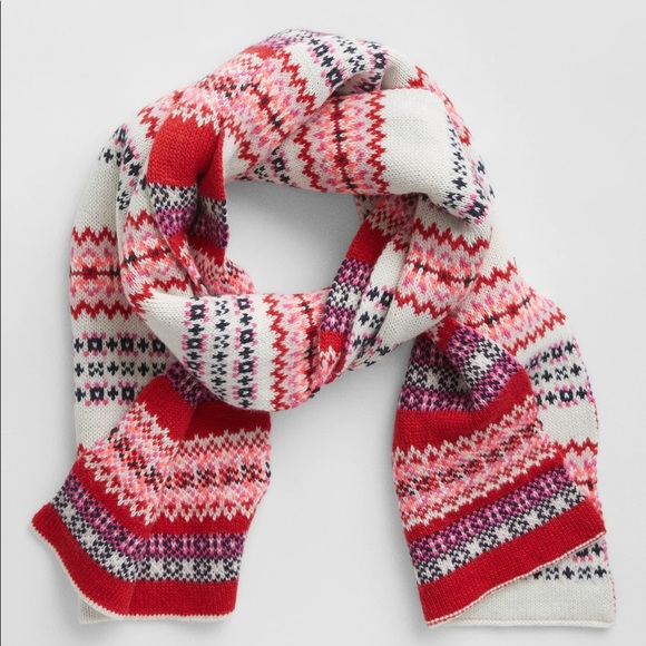 GAP Fair Isle Scarf - Picture 1 of 5